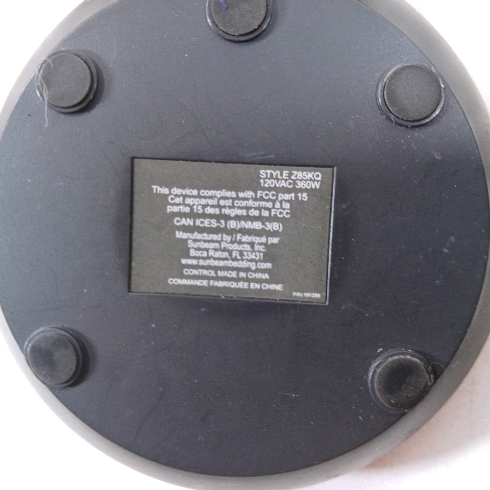 Sunbeam Electric Blanket Dual Controller Style Z85KQ Digital 10 Hour Auto-Off - Picture 3 of 5